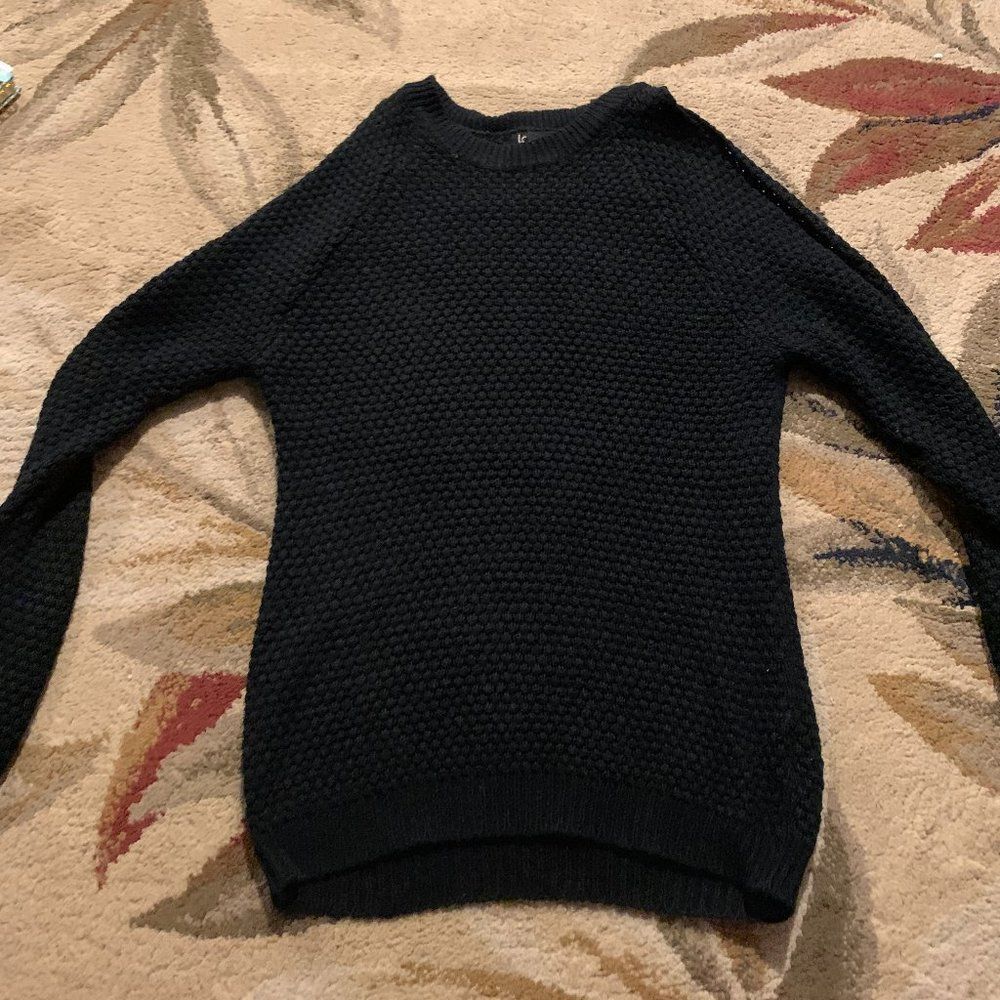 Love open shoulder knit sweater small